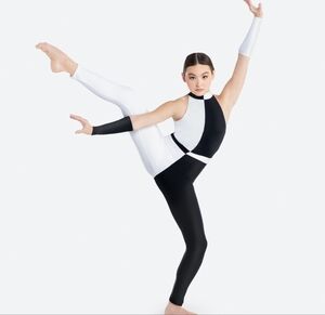 Revolution Hypnotique Black & White Dance Costume RC22665 Size LC